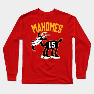 Mahomes GOAT, Steamboat Willie Goat Long Sleeve T-Shirt